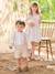 Occasion Wear Outfit: Shirt & Shorts for Babies beige+sage green - vertbaudet enfant 