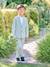 Ceremony suit with Mao collar shirt, jacket and trousers for boys aqua green+beige+sky blue - vertbaudet enfant 