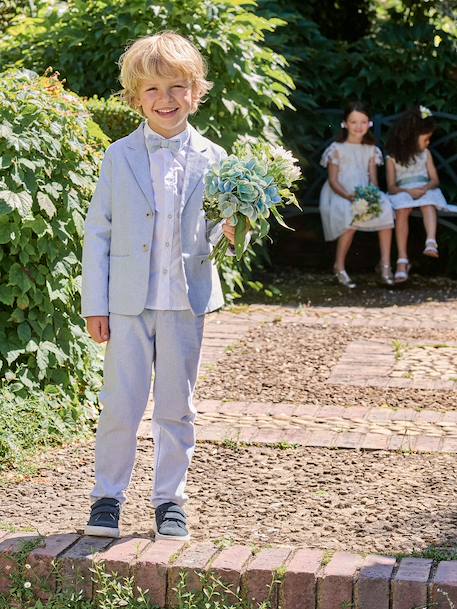 4-piece boy's ceremony set sky blue - vertbaudet enfant 