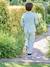 Ceremony suit with Mao collar shirt, jacket and trousers for boys aqua green+beige+sky blue - vertbaudet enfant 