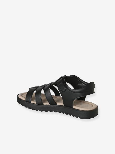Multi-Strap Sandals for Children black+gold - vertbaudet enfant 