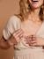 Long Dress for Maternity in Cotton Gauze, by ENVIE DE FRAISE beige+clay beige+navy blue+terracotta - vertbaudet enfant 