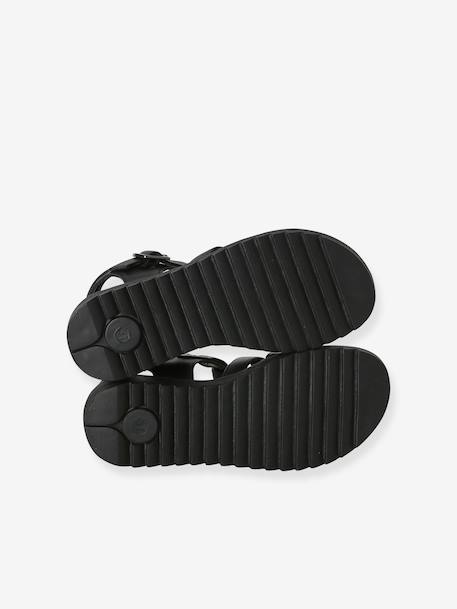 Multi-Strap Sandals for Children black+gold - vertbaudet enfant 