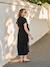 Long Shirt Dress for Maternity & Nursing, ENVIE DE FRAISE beige+black+khaki - vertbaudet enfant 