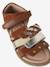 Leather Sandals with Closed Heel for Children, Designed for Autonomy set brown+set pink - vertbaudet enfant 