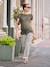 T-Shirt for Maternity, Low Neckline at the Back, in Wide Knit, by ENVIE DE FRAISE ecru+khaki+terracotta - vertbaudet enfant 