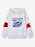 Hooded printed sweatshirt marl grey+marl white+slate blue - vertbaudet enfant 