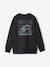 Round-neck oversized sweatshirt for boys anthracite - vertbaudet enfant 