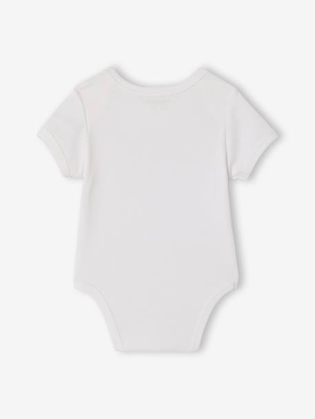 Pack of 5 short-sleeved baby bodysuits set white - vertbaudet enfant 