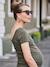 T-Shirt for Maternity, Low Neckline at the Back, in Wide Knit, by ENVIE DE FRAISE ecru+khaki+terracotta - vertbaudet enfant 