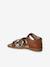 Leather Sandals with Closed Heel for Children, Designed for Autonomy set brown+set pink - vertbaudet enfant 