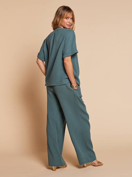 Set of 2 nursing clothes aqua green - vertbaudet enfant 