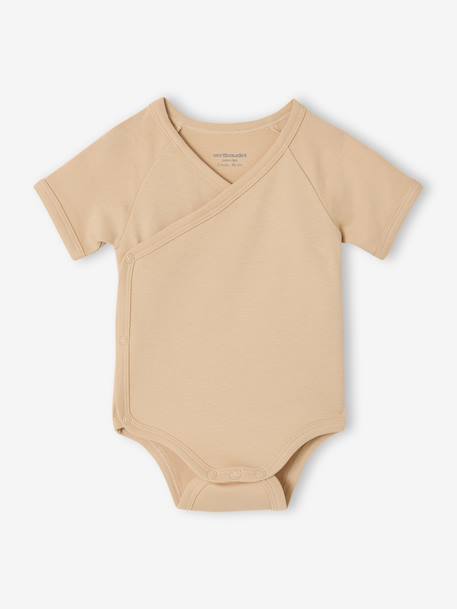 Pack of 5 short-sleeved rabbit bodysuit for babies marl grey - vertbaudet enfant 