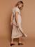Long Dress for Maternity in Cotton Gauze, by ENVIE DE FRAISE beige+clay beige+navy blue+terracotta - vertbaudet enfant 