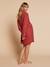 Nightshirt for Maternity & Nursing by ENVIE DE FRAISE emerald green+terracotta - vertbaudet enfant 