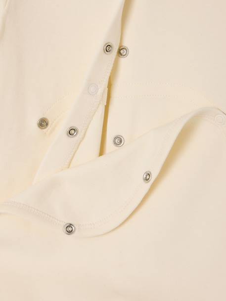 Pack of 3 Organic Cotton Sleepsuits for Babies beige+ecru+sage green - vertbaudet enfant 