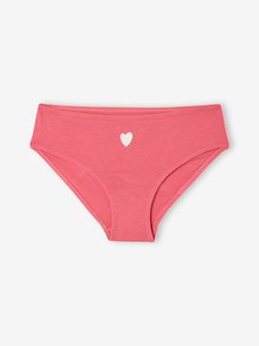 Fille-Lot 7 culottes fille cœur coton bio 