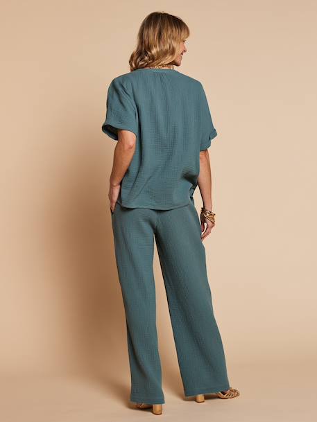 Set of 2 nursing clothes aqua green - vertbaudet enfant 