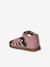Sandales bébé cuir à scratchs fermées acajou+marine+or+rose - vertbaudet enfant 