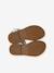 Glittery Hook-and-Loop Sandals for Girls printed white+set blue - vertbaudet enfant 