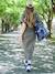 Long nursing clothes dress khaki+terracotta - vertbaudet enfant 