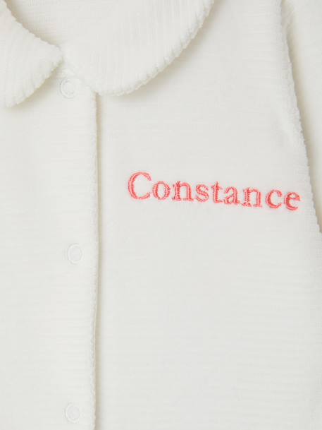 Lot de 2 pyjamas bébé en velours naissance beige+rose - vertbaudet enfant 