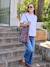 Embroidered nursing clothes t-shirt white - vertbaudet enfant 