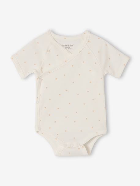 Pack of 5 short-sleeved rabbit bodysuit for babies marl grey - vertbaudet enfant 