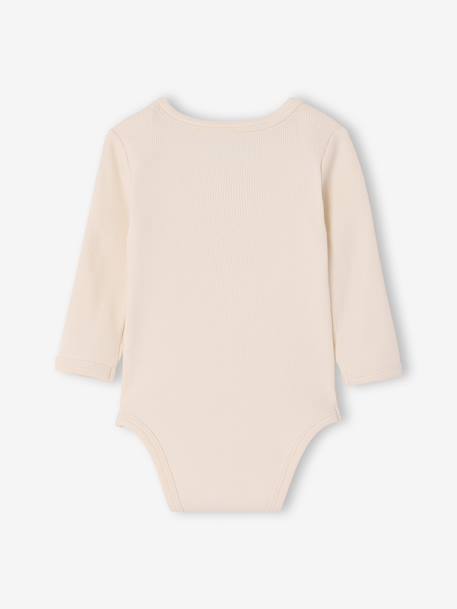 Pack of 3 long-sleeved baby bodysuits sage green - vertbaudet enfant 