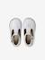 Baby girl's leather Mary Janes with buckle iridescent beige+white - vertbaudet enfant 