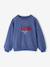 Girls' patterned sweatshirt ecru+indigo+marl grey - vertbaudet enfant 