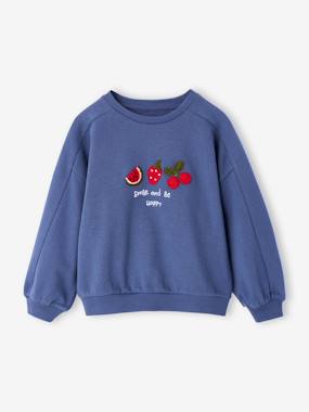 Fille-Pull, gilet, sweat-Sweat-Sweat fille motif fantaisie 