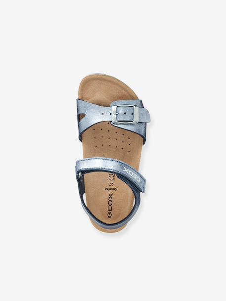 Adriel Girl C Sandals by GEOX® for Children blue+pale pink+rose - vertbaudet enfant 