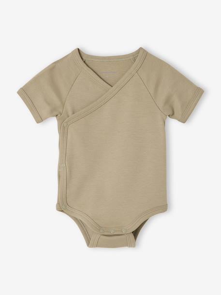 Pack of 5 newborn bodysuit tractor organic cotton tomato red - vertbaudet enfant 