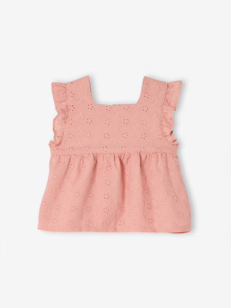 Set for baby girl with English embroidery rose - vertbaudet enfant 