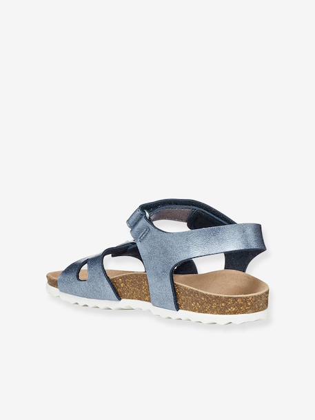 Adriel Girl C Sandals by GEOX® for Children blue+pale pink+rose - vertbaudet enfant 