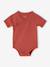 Pack of 5 newborn bodysuit tractor organic cotton tomato red - vertbaudet enfant 