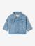 Girl's denim jacket with flowers stone - vertbaudet enfant 