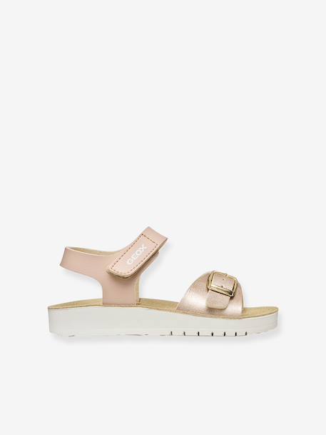 Costarei Girl Sandals by GEOX® for Children gold+pale pink - vertbaudet enfant 
