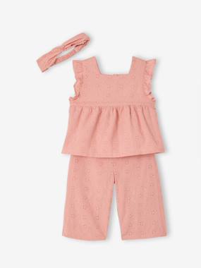 -Ensemble bébé fille broderie anglaise