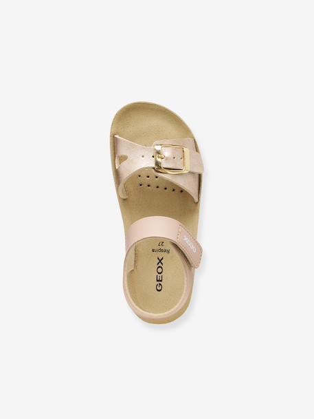 Costarei Girl Sandals by GEOX® for Children gold+pale pink - vertbaudet enfant 