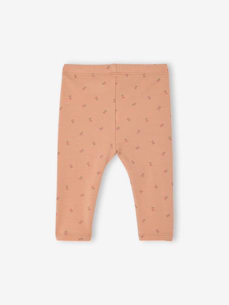 Pack of 2 Basics baby leggings rose+sage green - vertbaudet enfant 