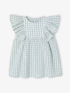 Baby-Dresses & Skirts-Dress in Seersucker for Babies