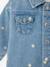 Girl's denim jacket with flowers stone - vertbaudet enfant 