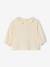 Pack of 2 long-sleeved t-shirts with ruffles ecru - vertbaudet enfant 