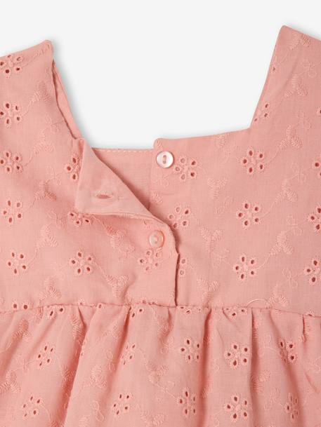 Set for baby girl with English embroidery rose - vertbaudet enfant 