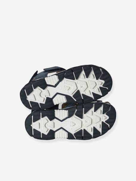 Boys' leather buckle sandals set blue - vertbaudet enfant 