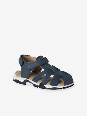 Shoes-Boys' leather buckle sandals