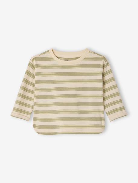 Boys' dungaree set sage green - vertbaudet enfant 
