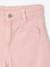 Girl's wide-leg trousers with heart pockets pale yellow+rosy - vertbaudet enfant 